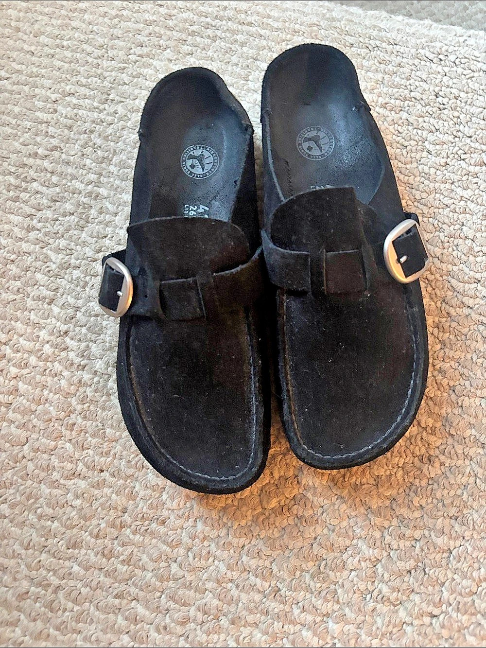 Birkenstock Buckley Suede Clog Black EU 41